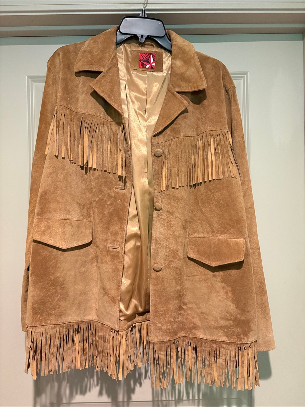 Suede Fringe Jacket - Camel Tan